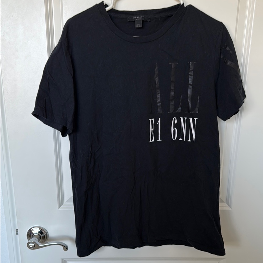 AllSaints Black Graphic T-Shirt